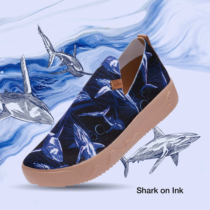 UIN Men Shark on Ink Fuerteventura I Men Canvas loafers