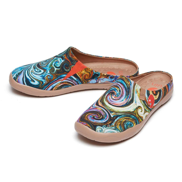 UIN Men Starry Night Malaga Slipper Men Canvas loafers