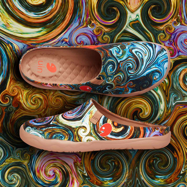 UIN Men Starry Night Malaga Slipper Men Canvas loafers