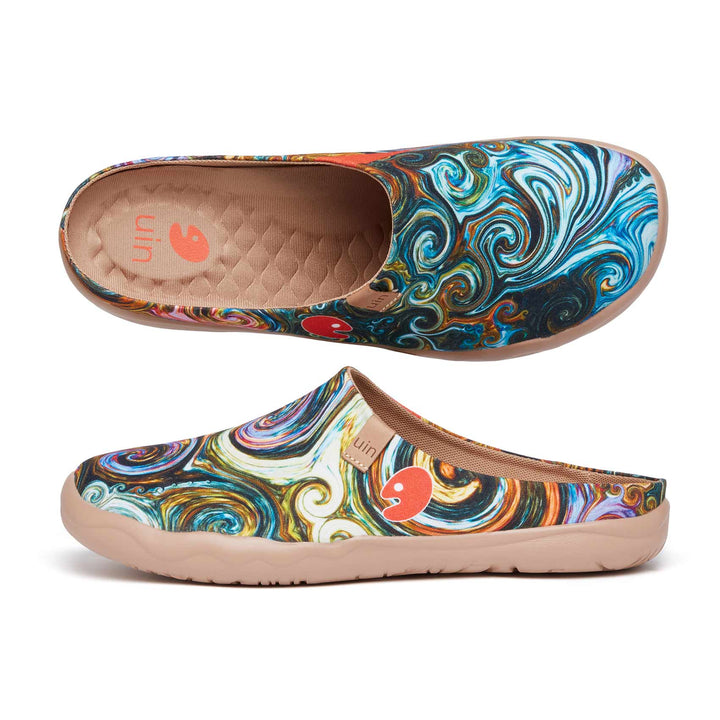 UIN Men Starry Night Malaga Slipper Men Canvas loafers