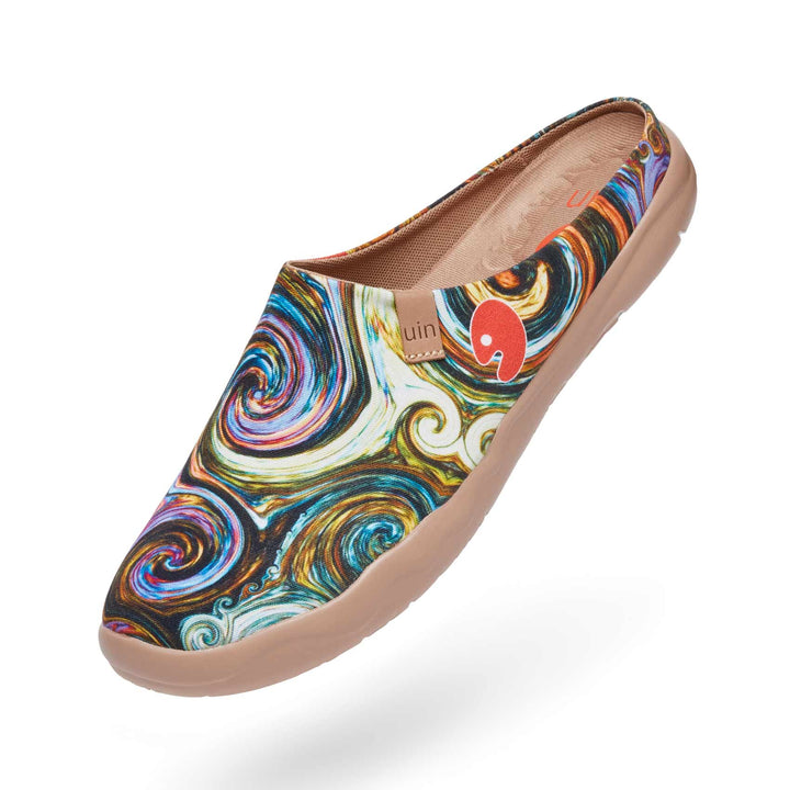 UIN Men Starry Night Malaga Slipper Men Canvas loafers