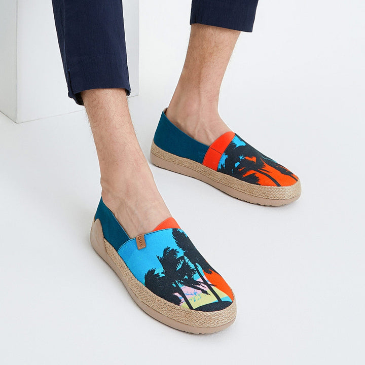 UIN Men Sunset Palm Marbella I Men Canvas loafers
