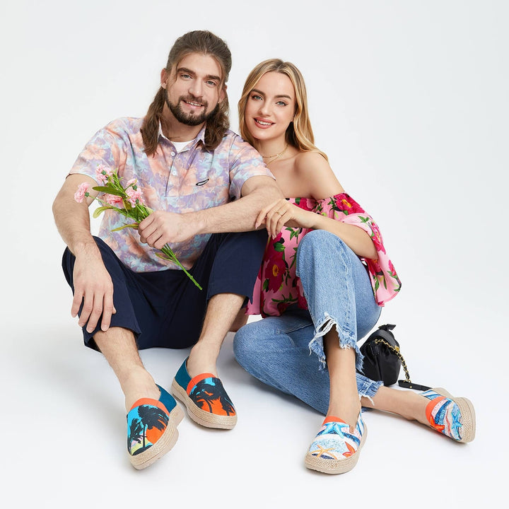 UIN Men Sunset Palm Marbella I Men Canvas loafers