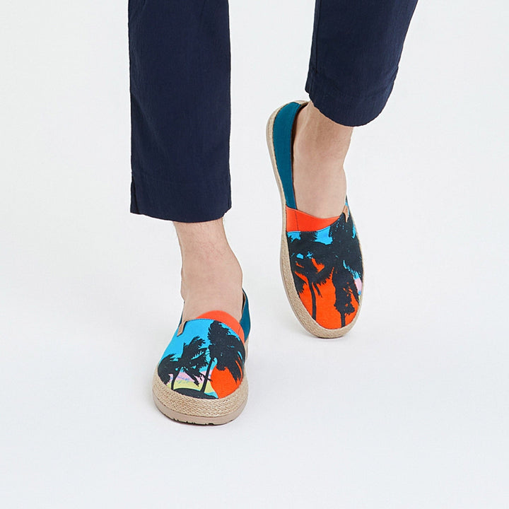 UIN Men Sunset Palm Marbella I Men Canvas loafers