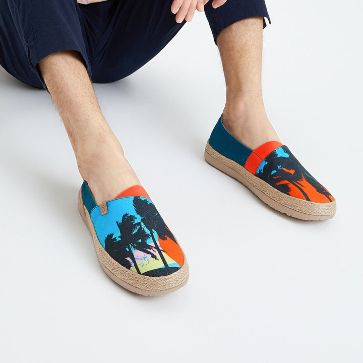UIN Men Sunset Palm Marbella I Men Canvas loafers