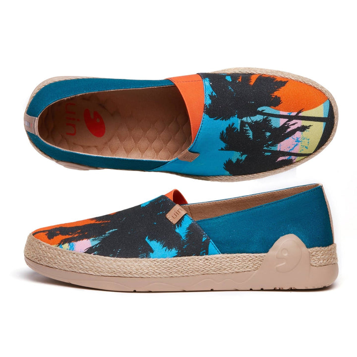 UIN Men Sunset Palm Marbella I Men Canvas loafers