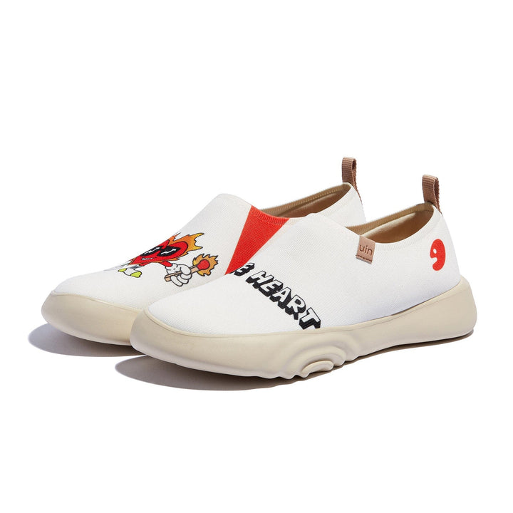 UIN Men The Heart on Fire Toledo XV Men Canvas loafers