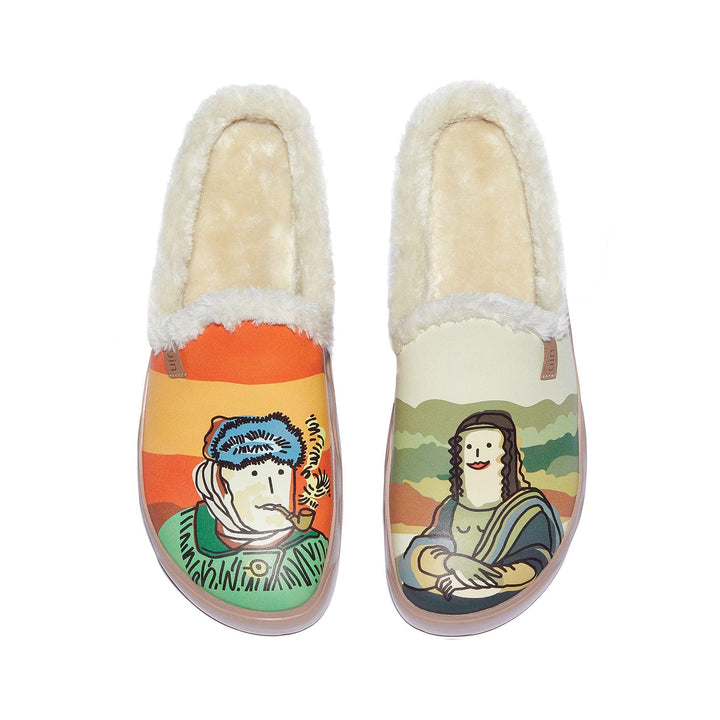 UIN Men Van Gogh and Mona Lisa 2 Fuerteventura VII Men Canvas loafers
