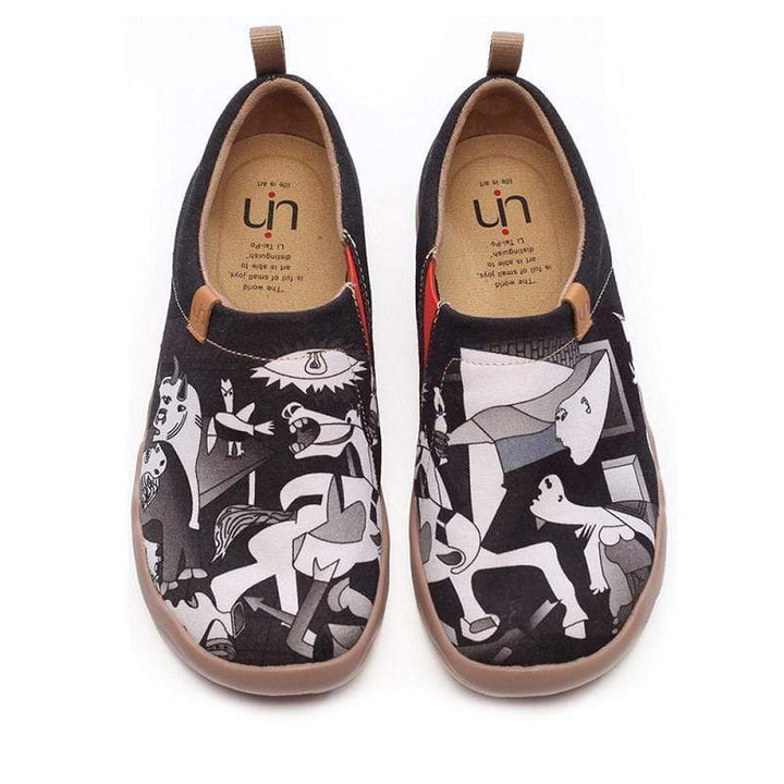UIN Men Wandering Art Design Men Flats Canvas loafers