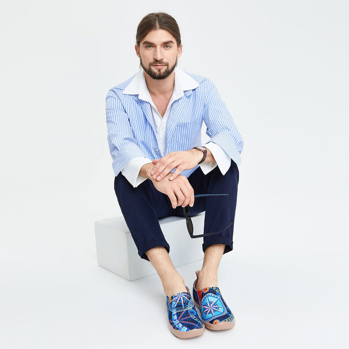 UIN Men Wind Rose Toledo I Men Canvas loafers