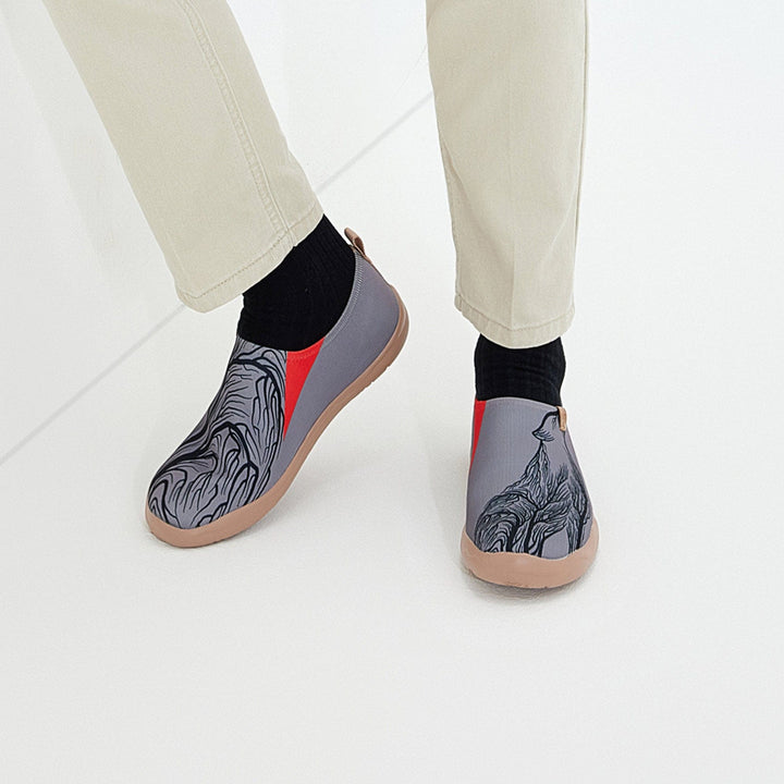 UIN Men Wolf In the Woods Toledo I Men Canvas loafers