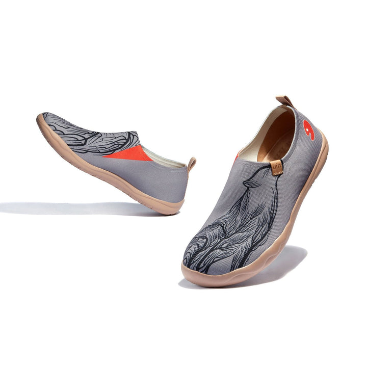 UIN Men Wolf In the Woods Toledo I Men Canvas loafers