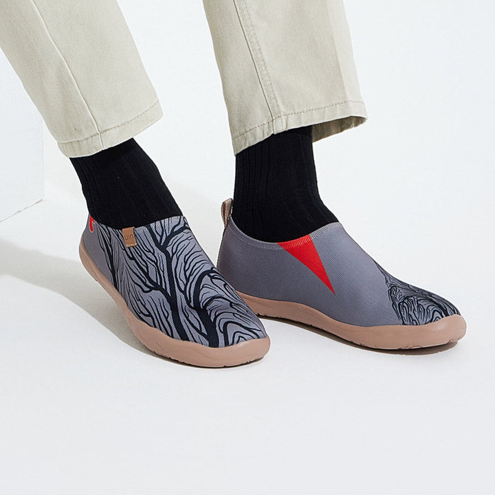 UIN Men Wolf In the Woods Toledo I Men Canvas loafers