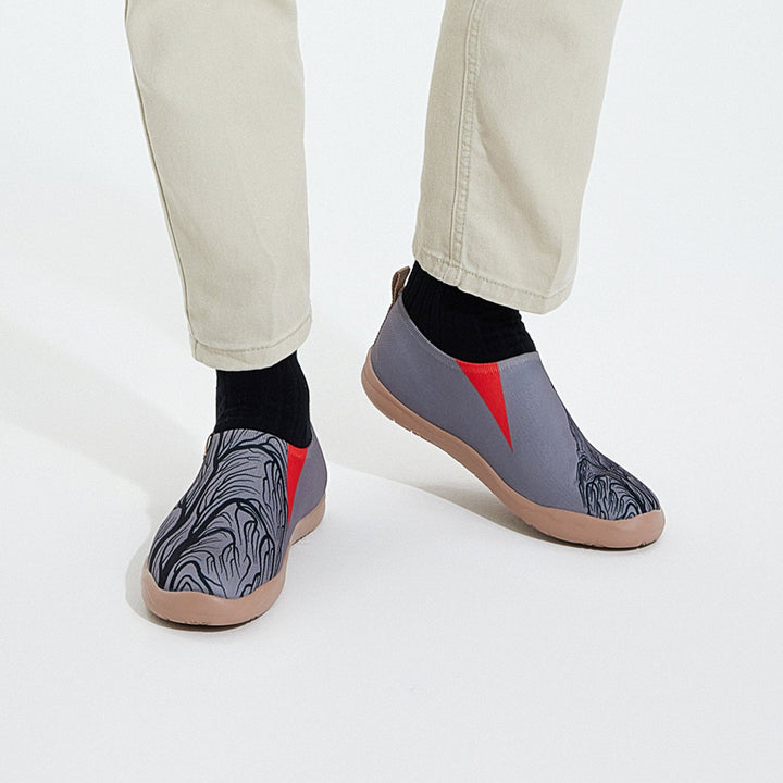 UIN Men Wolf In the Woods Toledo I Men Canvas loafers