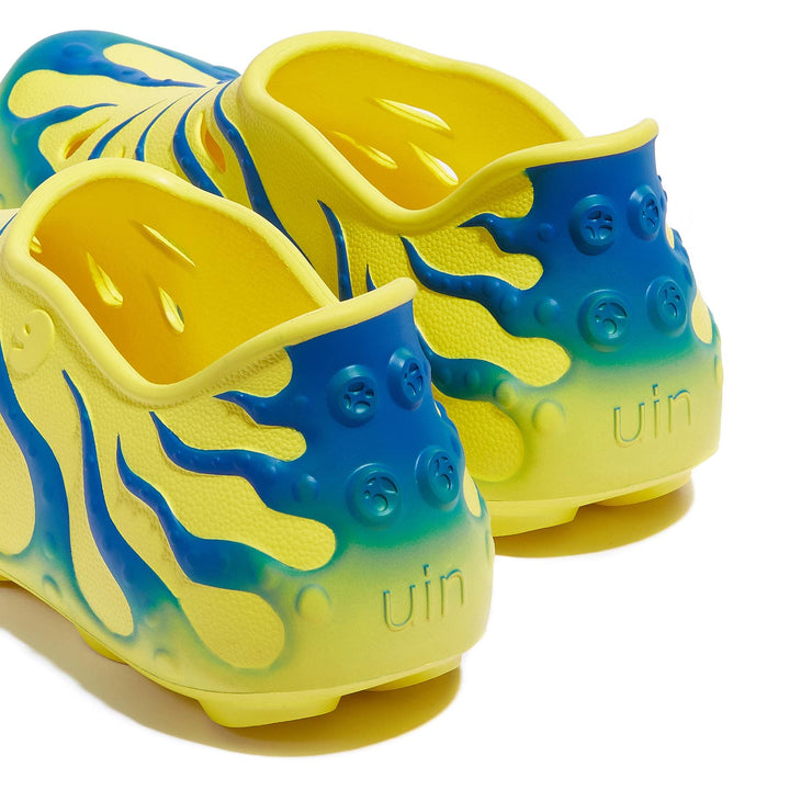 UIN Men Yellow & Black Octopus II Men Canvas loafers