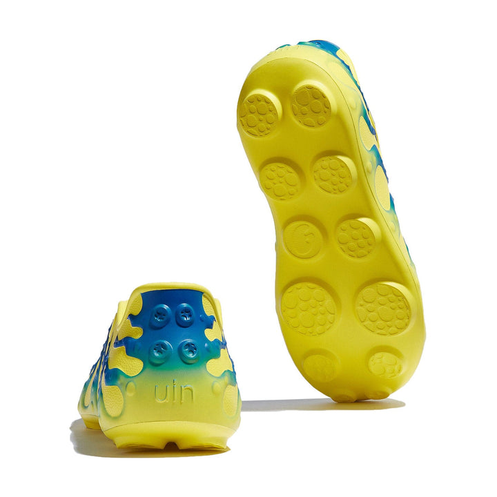 UIN Men Yellow & Black Octopus II Men Canvas loafers