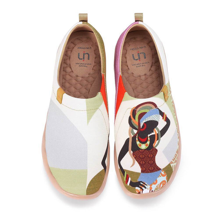 UIN Women AFRICAN BEAUTY Women Slip-on Shoes Canvas loafers