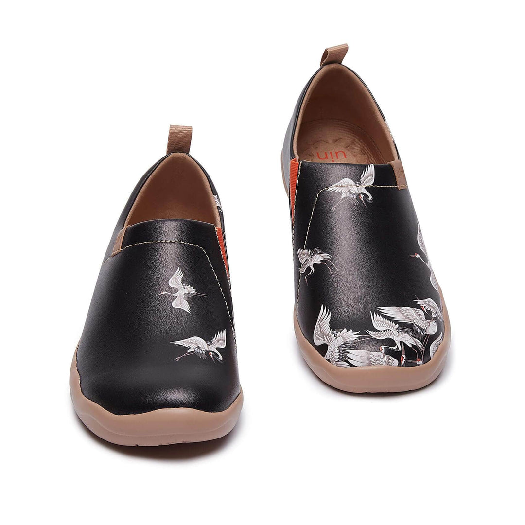 UIN Women Crane In Dark Canvas loafers