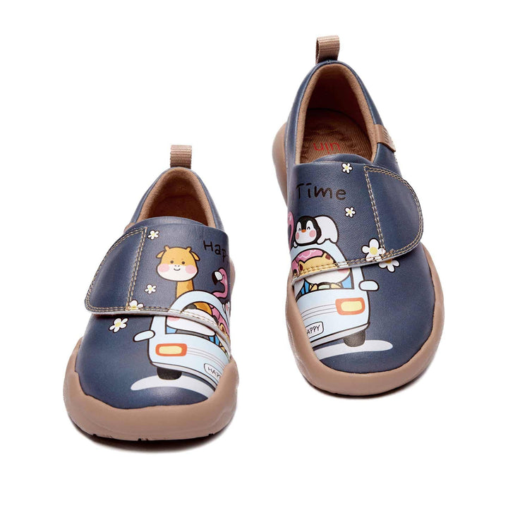 UIN Kid Happy Bus-Grey Toledo II Kid Canvas loafers