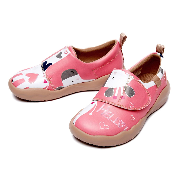 UIN Kid Little Deer-Pink Toledo II Kid Canvas loafers