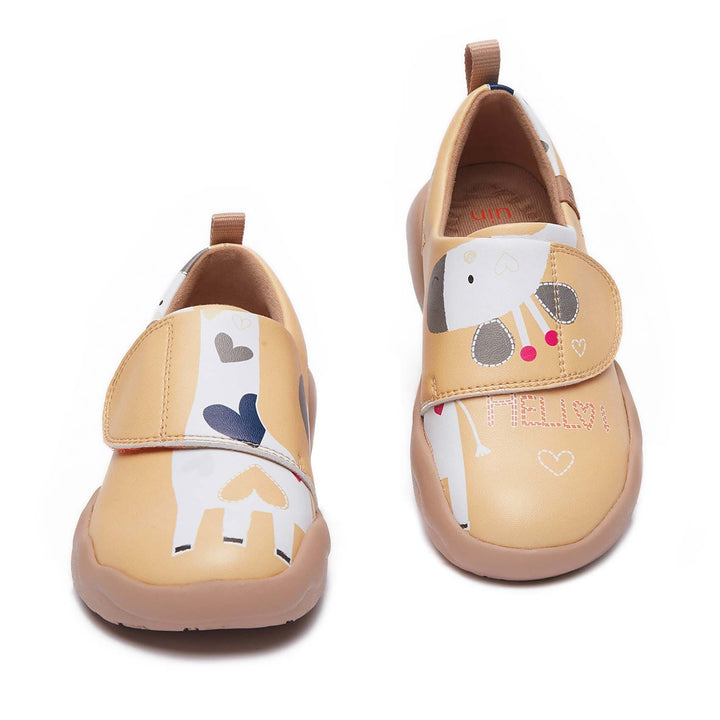 UIN Kid Little Deer-Yellow Toledo II Kid Canvas loafers