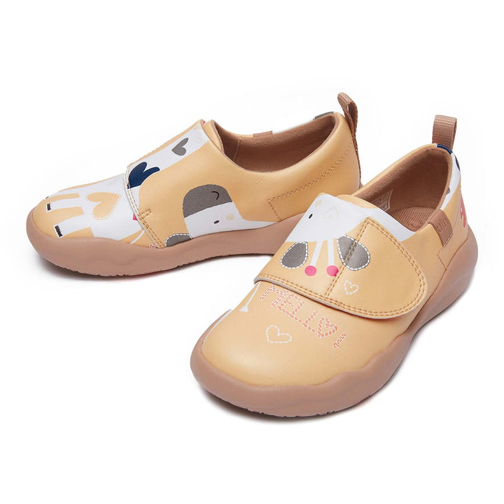 UIN Kid Little Deer-Yellow Toledo II Kid Canvas loafers