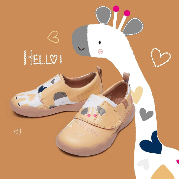 UIN Kid Little Deer-Yellow Toledo II Kid Canvas loafers