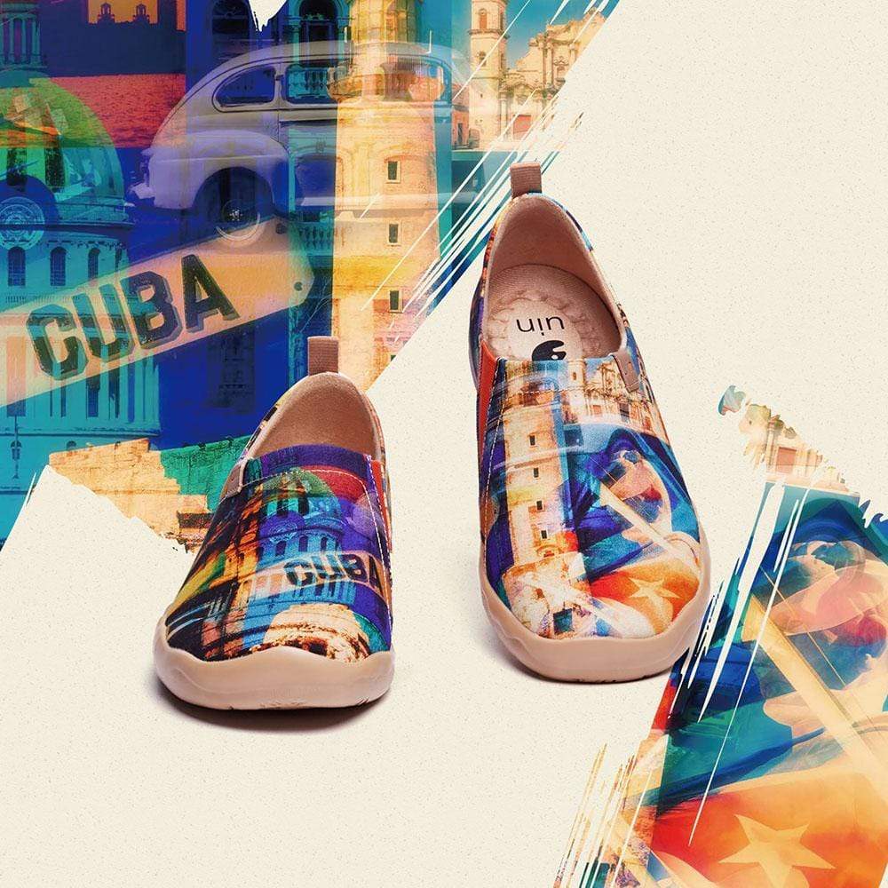 UIN Men A Glimpse of Cuba Canvas loafers