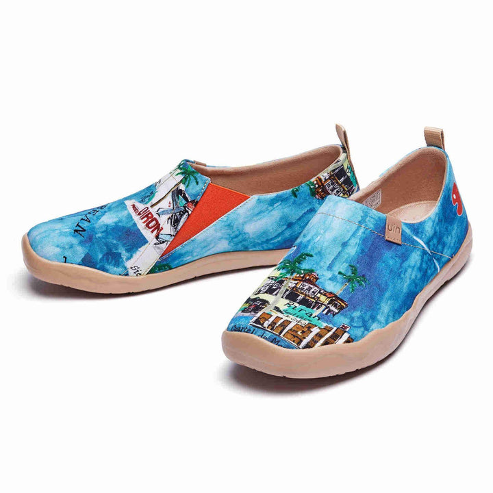 UIN Men Caribbean Pearl Canvas loafers