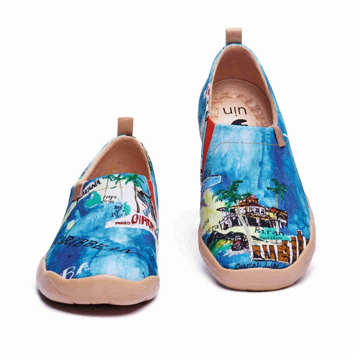 UIN Men Caribbean Pearl Canvas loafers