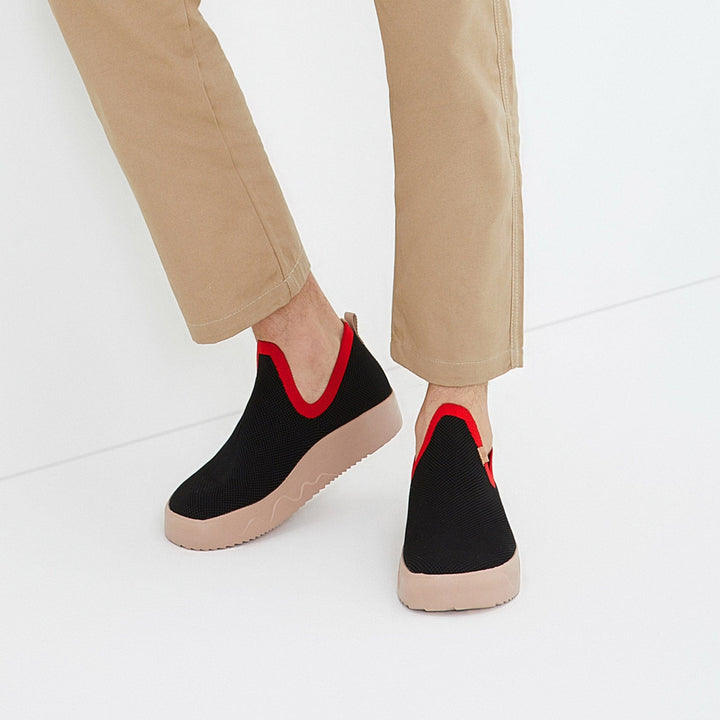 UIN Men Charcoal Black Fuerteventura I Men Canvas loafers