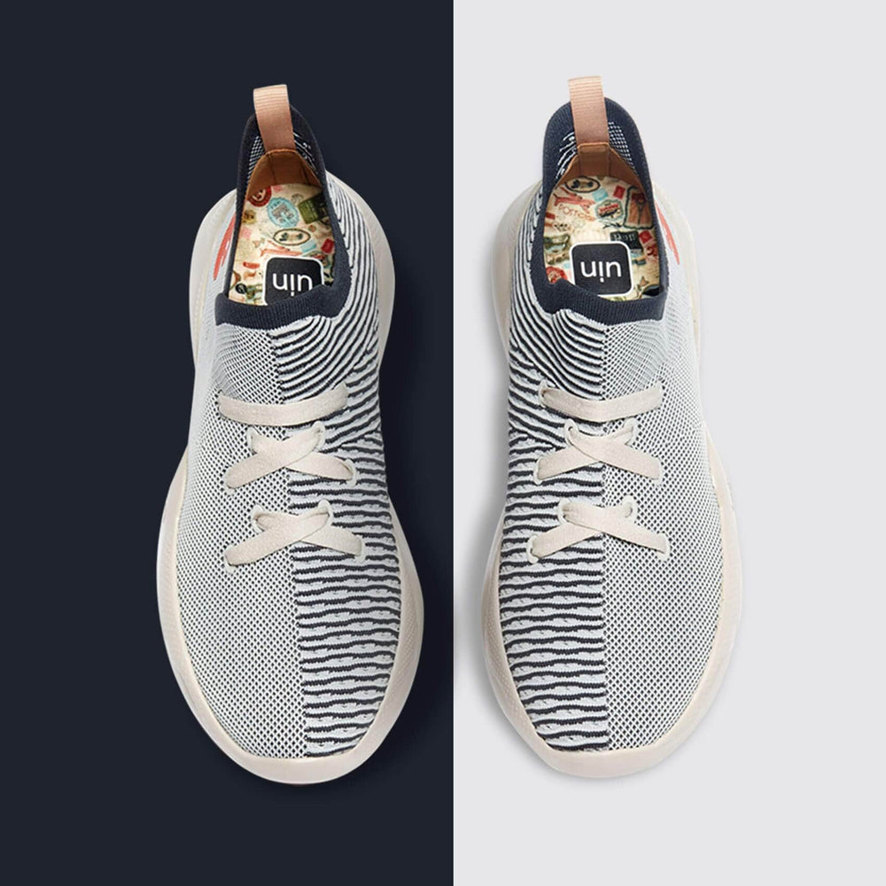 UIN Men Feather Grey Mijas Men Canvas loafers