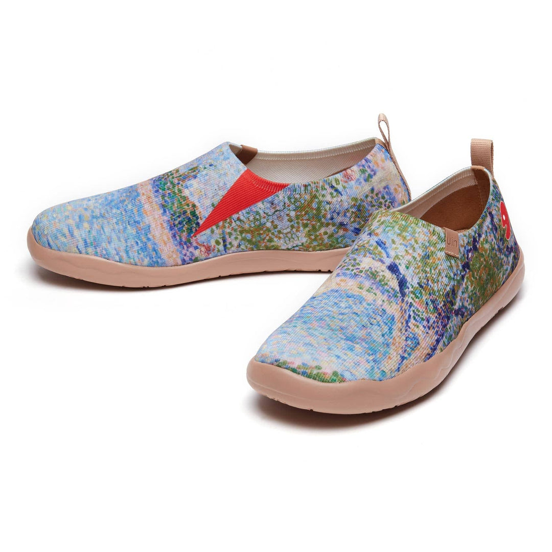 UIN Men Georges Seurat The Seine seen from La Grande Jatte Men Canvas loafers