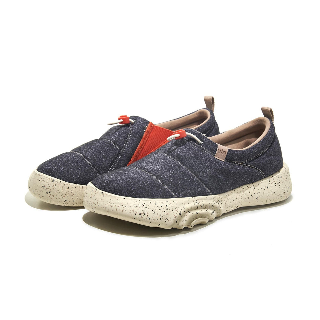 UIN Men Granite Black Toledo XV Men Canvas loafers