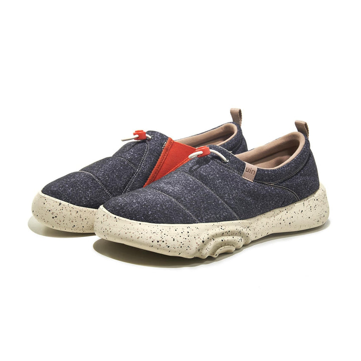 UIN Men Granite Black Toledo XV Men Canvas loafers