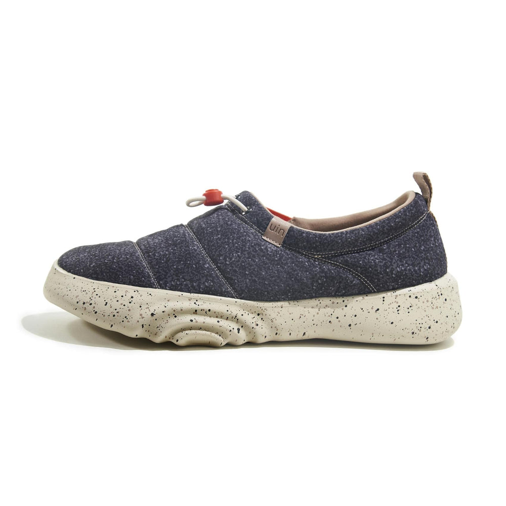 UIN Men Granite Black Toledo XV Men Canvas loafers