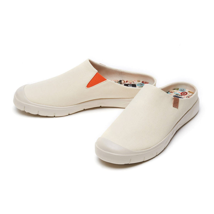 UIN Men Oat Milk Cadiz III Men Canvas loafers