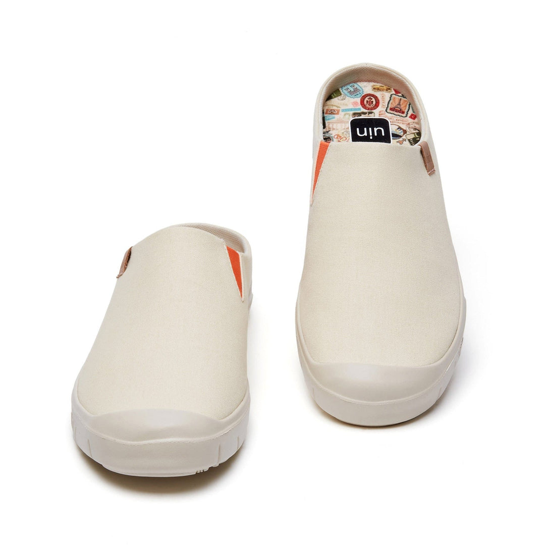 UIN Men Oat Milk Cadiz III Men Canvas loafers