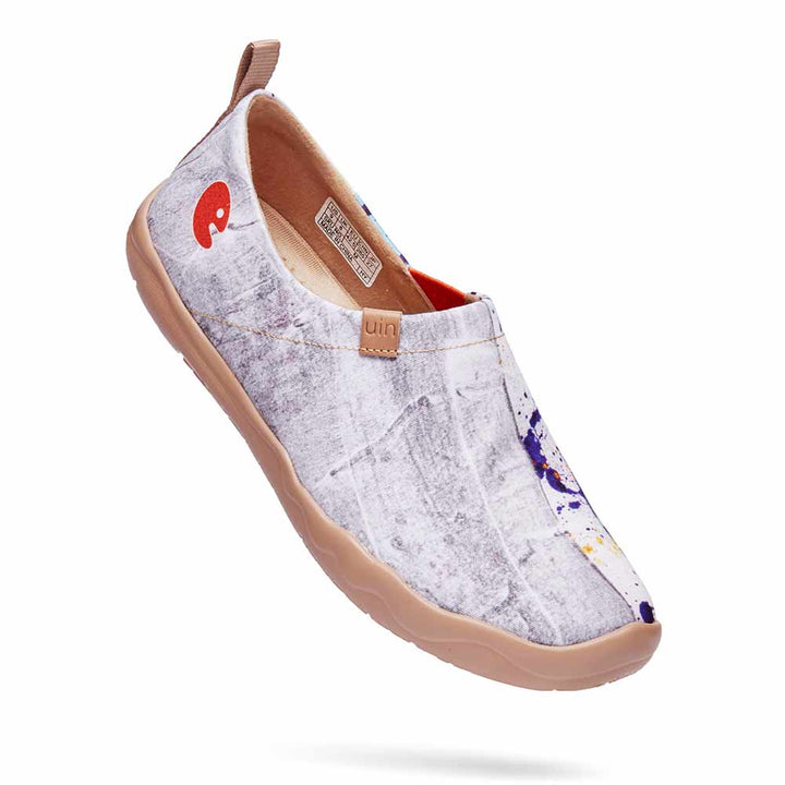 UIN Men Splatter Canvas loafers