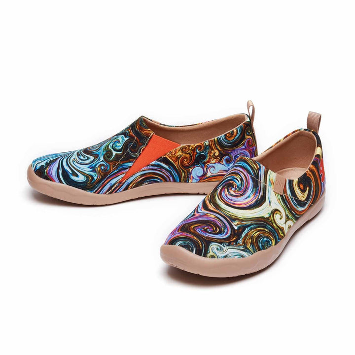 UIN Men Starry Night II Canvas loafers