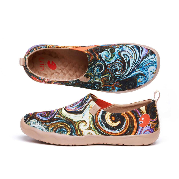 UIN Men Starry Night II Canvas loafers