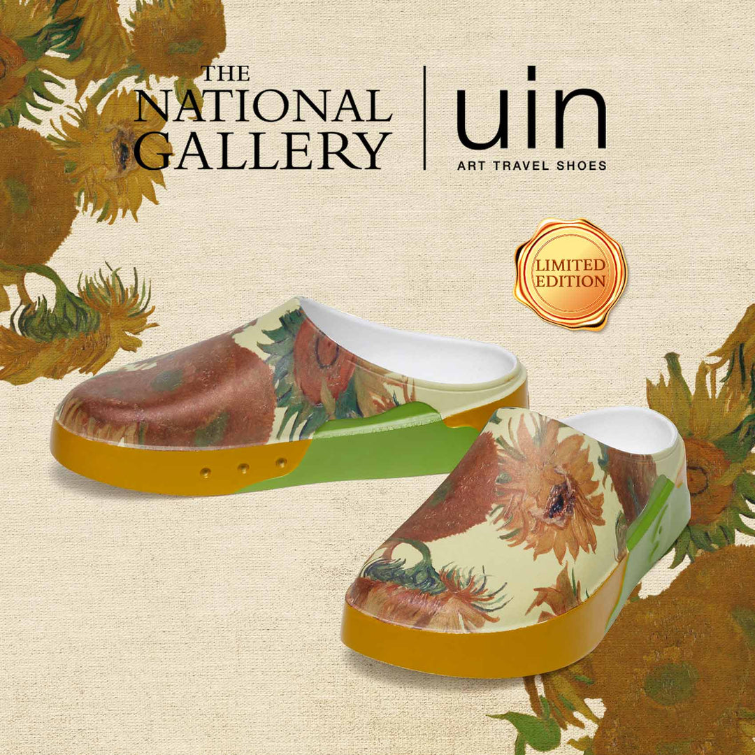 UIN Men Van Gogh Sunflowers Tenerife Men Canvas loafers