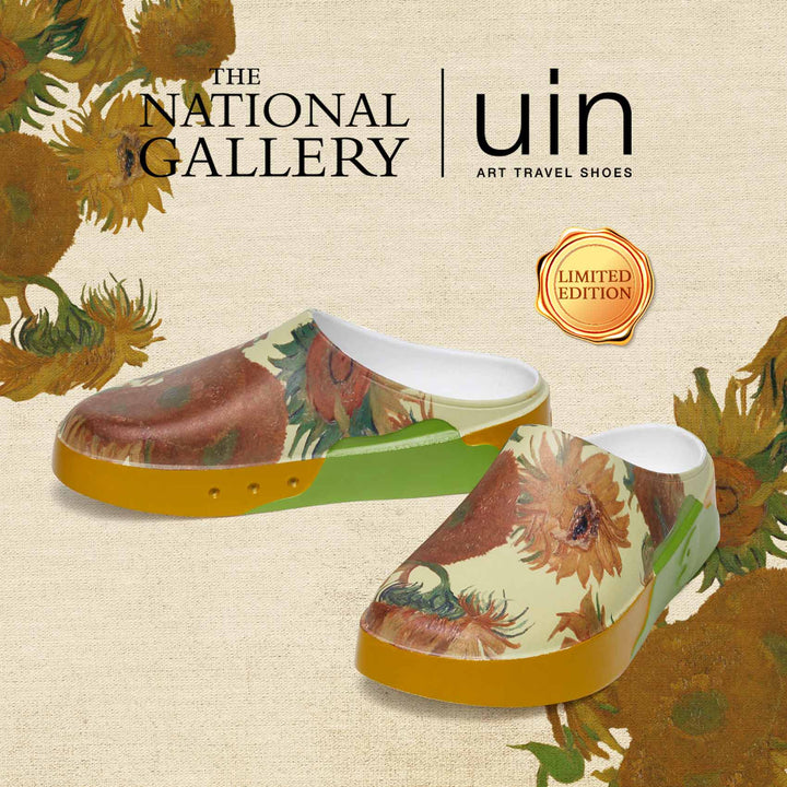 UIN Men Van Gogh Sunflowers Tenerife Men Canvas loafers