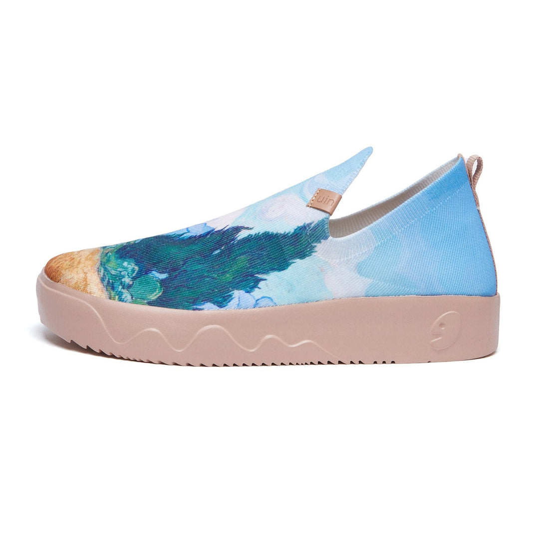UIN Men Van Gogh Wheatfield with Cypresses Fuerteventura Men Canvas loafers