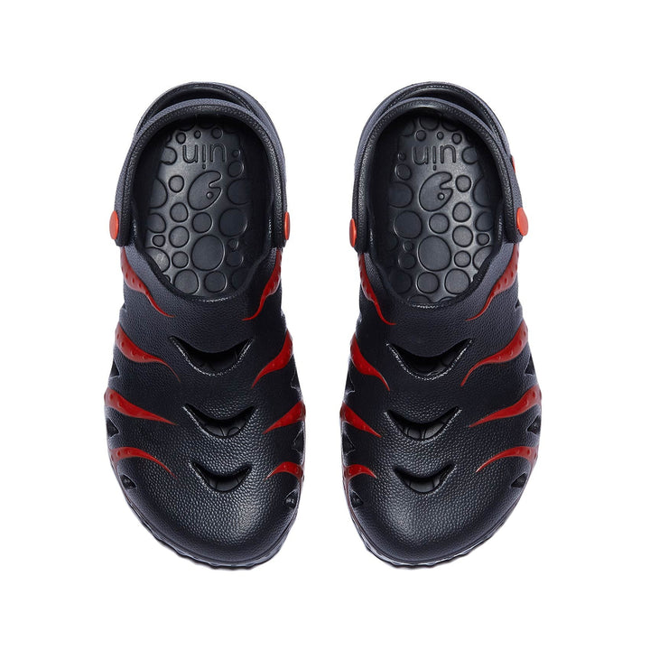 UIN Women Black & Red Octopus I Women Canvas loafers