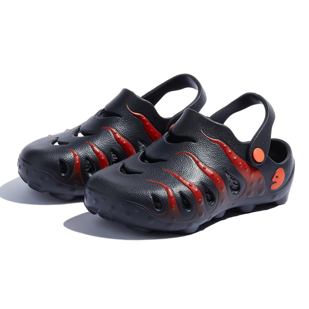 UIN Women Black & Red Octopus I Women Canvas loafers