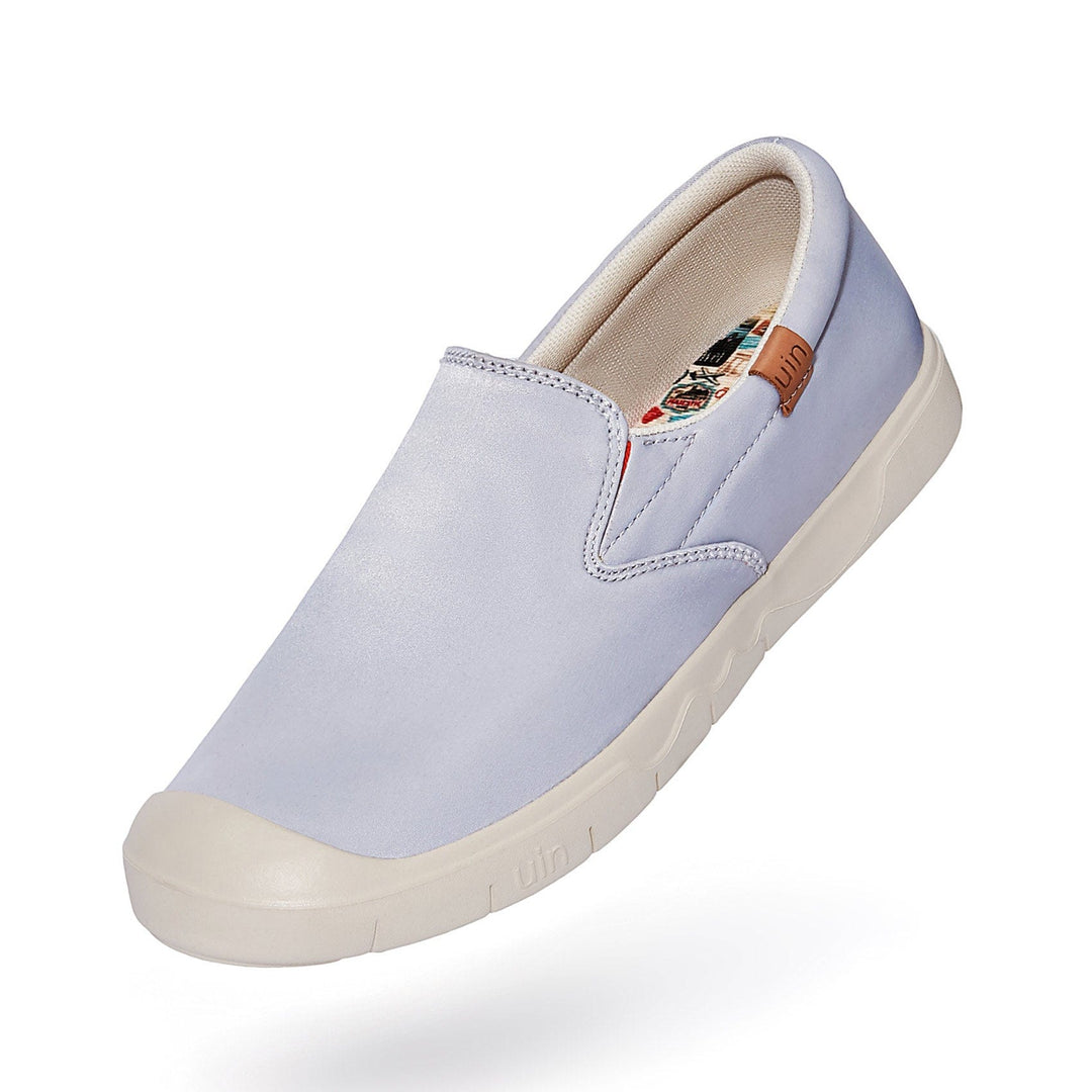 UIN Women Blue Brush Silk Cadiz I Women Canvas loafers