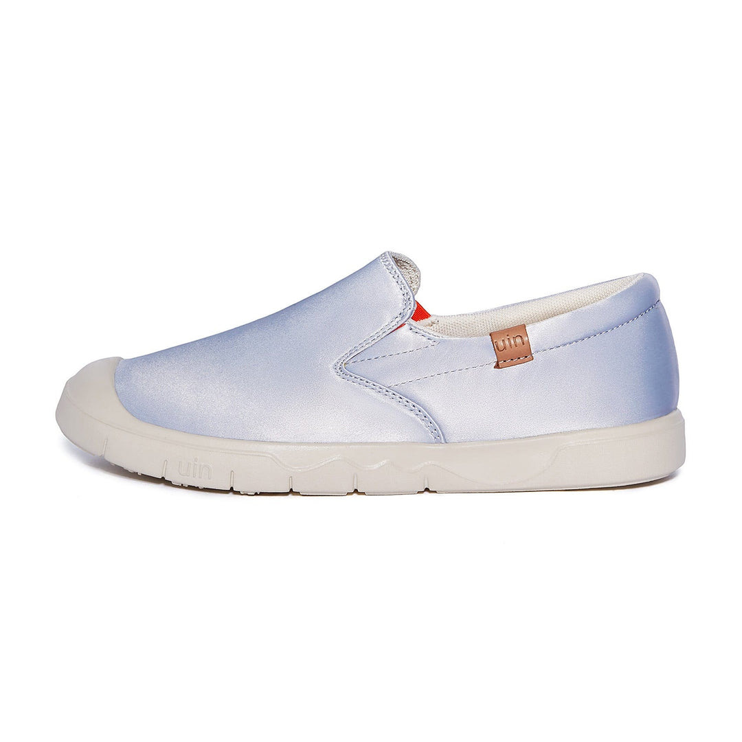 UIN Women Blue Brush Silk Cadiz I Women Canvas loafers