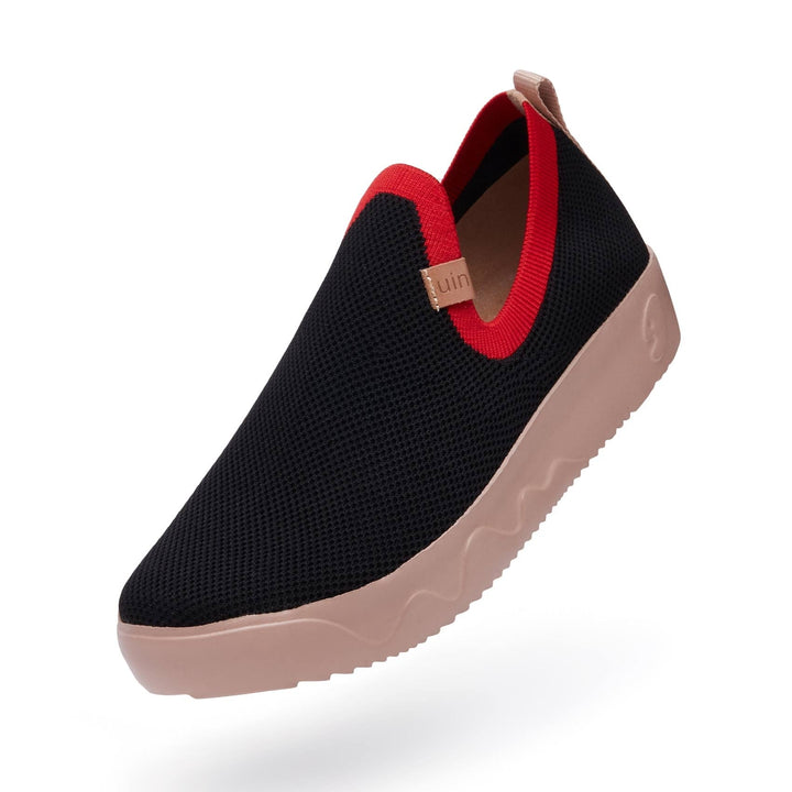 UIN Women Charcoal Black Fuerteventura I Women Canvas loafers