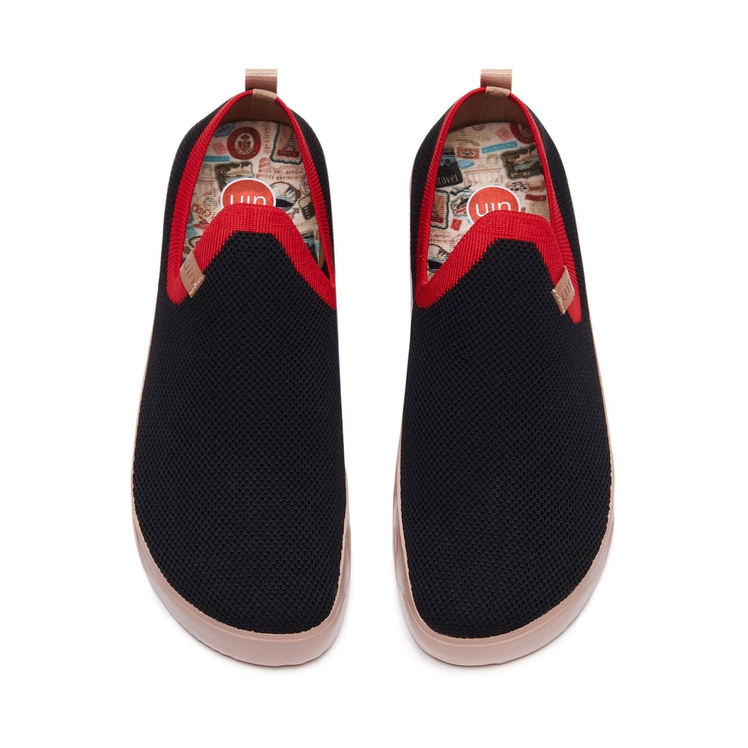 UIN Women Charcoal Black Fuerteventura I Women Canvas loafers